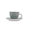 Tase ar šķīvi Quid Vita Morning Tirkīzs Keramika 90 ml (6 gb.)