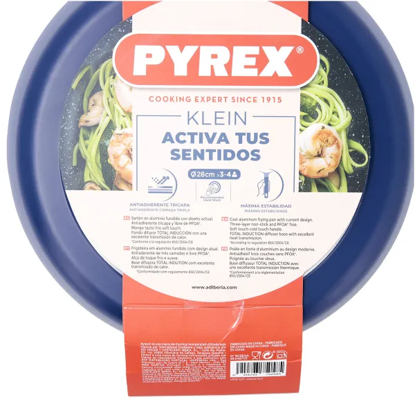Pan Pyrex Klein Blue Metal Ø 28 cm (6 Units)