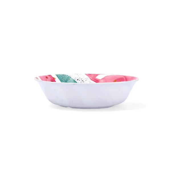 Gili lėkštė Quid Acuarela Balta Bioplastikas Ø 20 cm (12 vnt.)