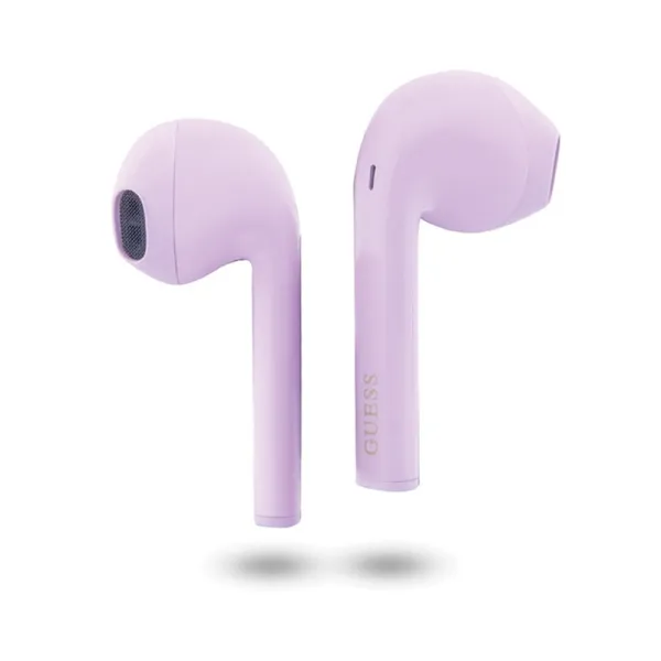 Guess True Wireless Script Logo BT5.3 - TWS headphones + charging case (purple)