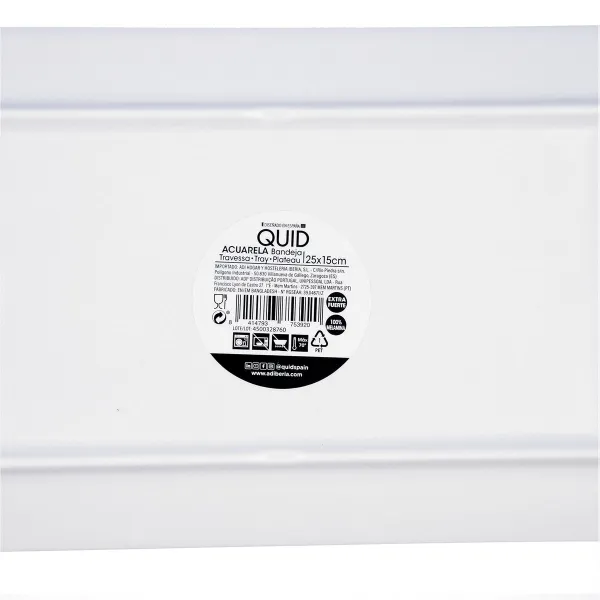 Užkandžių dėklas Quid Acuarela Rožinė 25 x 15 x 2 cm (12 vnt.)