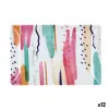 Välipalatarjotin Quid Acuarela Pinkki 30 x 20 x 2 cm (12 osaa)