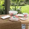 Salad Bowl Quid Acuarela White Bioplastic 25 x 12 cm (12 Units)