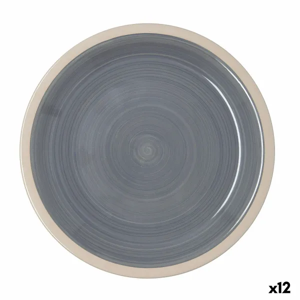 Plokščia lėkštė Quid Baltic Rusvai gelsva Keramikinis Ø 27 cm (12 vnt.)