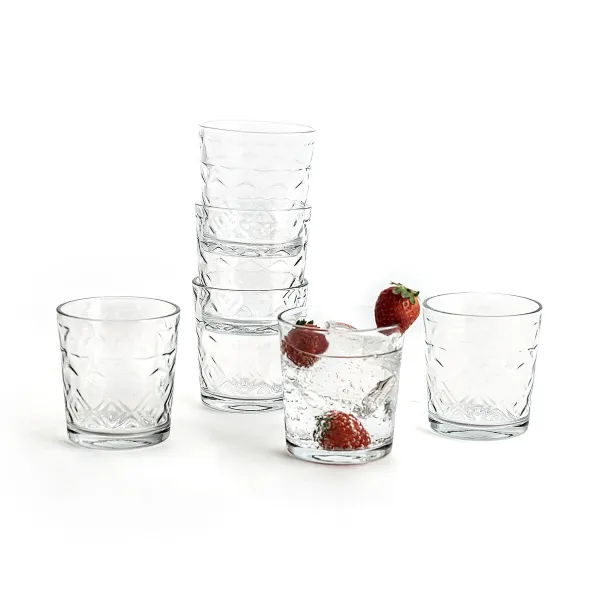 Стакан воды Quid Rombos Прозрачный Cтекло 260 ml (6 штук)