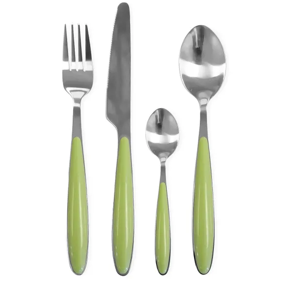Stalo įrankiai Pradel essentiel Colorfull Žalia Metalinis 20 Dalys