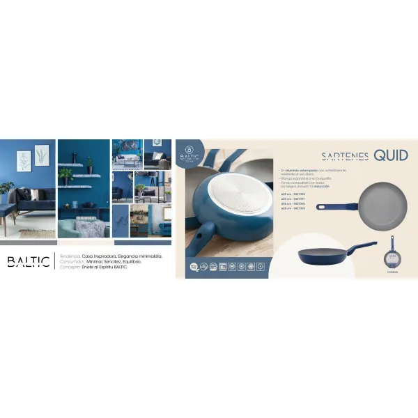 Сковорода Quid Baltic Белый Металл Ø 26 cm (5 штук)