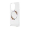 Guess IML Flowers Wreath MagSafe - Case iPhone 15 Pro (Clear)
