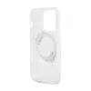 Guess IML Flowers Wreath MagSafe - Case iPhone 15 Pro (Clear)