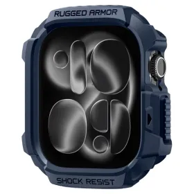 Spigen Rugged Armor V2 - Case for Apple Watch 10/11 42 mm (Navy Blue)