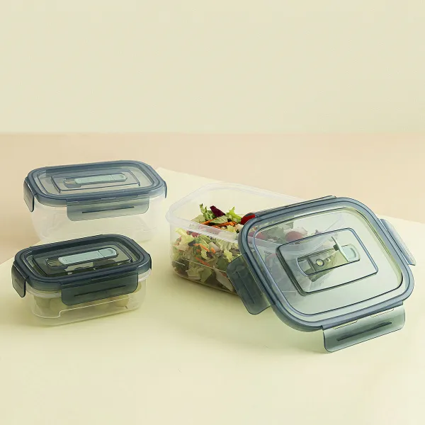 Set of lunch boxes Quid Minimal Green Plastic 500 ml 1 L 1,8 L 3 Pieces