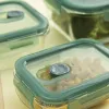 Pusdienu kastīšu komplekts Quid Minimal Zaļš Stikls 330 ml 800 ml 1,8 L 3 Daudzums