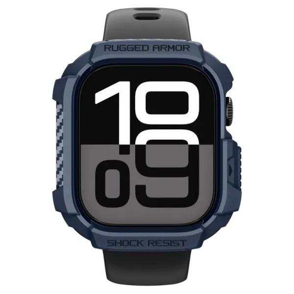Spigen Rugged Armor V2 - Case for Apple Watch 10/11 42 mm (Navy Blue)