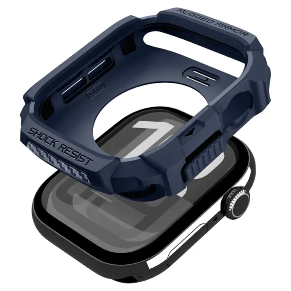 Spigen Rugged Armor V2 - Case for Apple Watch 10/11 42 mm (Navy Blue)