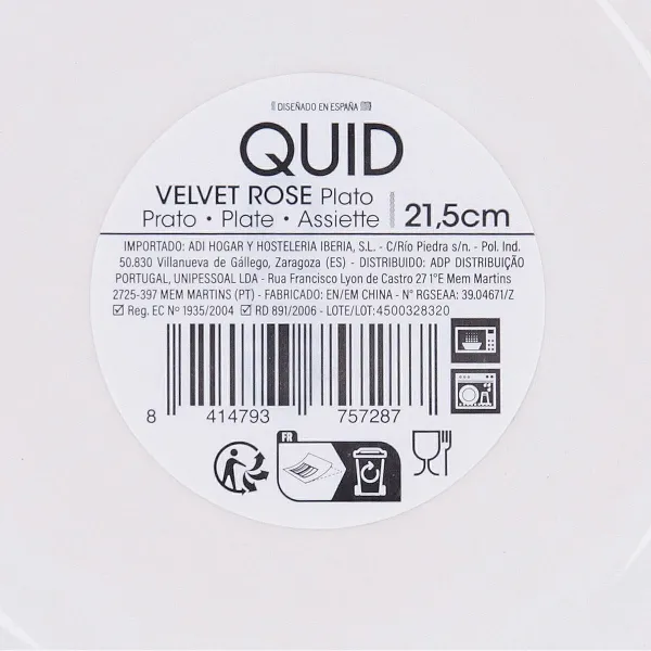 Dziļais šķīvis Quid Velvet Zaļš Keramika Ø 21,5 cm (12 gb.)