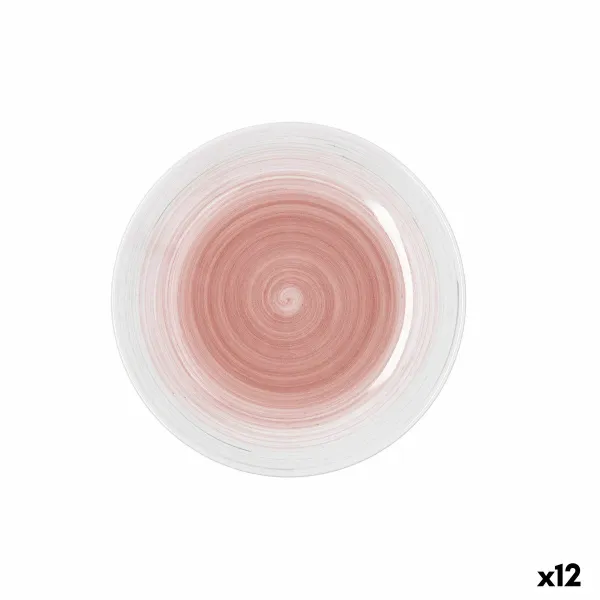 Dessert dish Quid Velvet Pink Ceramic Ø 19 cm (12 Units)