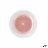Dessert dish Quid Velvet Pink Ceramic Ø 19 cm (12 Units)