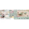 Flat Plate Quid Velvet Green Ceramic Ø 27 cm (12 Units)