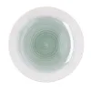 Flat Plate Quid Velvet Green Ceramic Ø 27 cm (12 Units)
