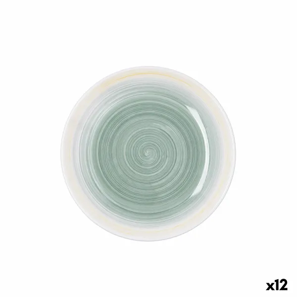 Dessert dish Quid Velvet Yellow Ceramic Ø 19 cm (12 Units)