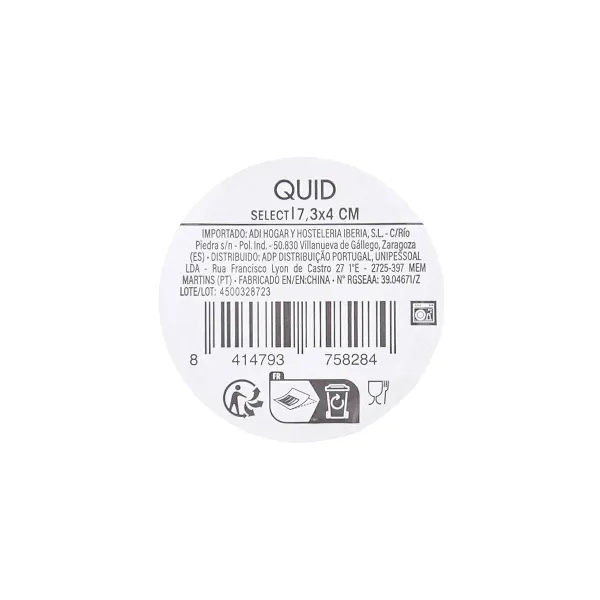 Чаш для Закусок Quid Select Vidrio Прозрачный Cтекло 7,3 x 4 cm (12 штук)