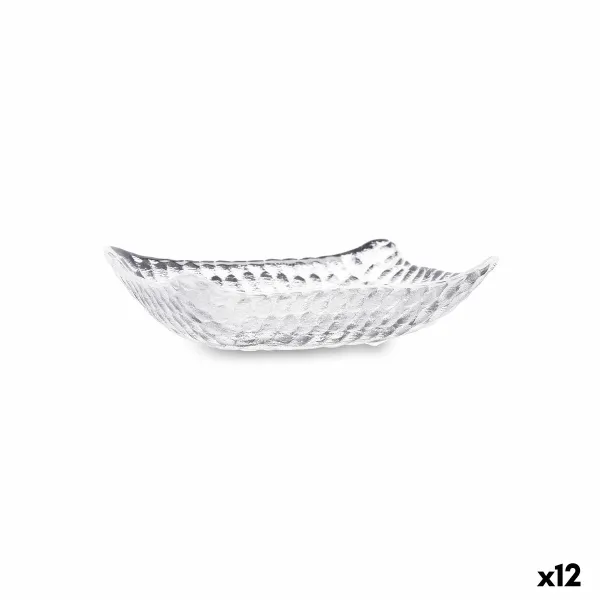 Snack tray Quid Select Vidrio Transparent 12,5 x 9 x 3,5 cm (12 Units)