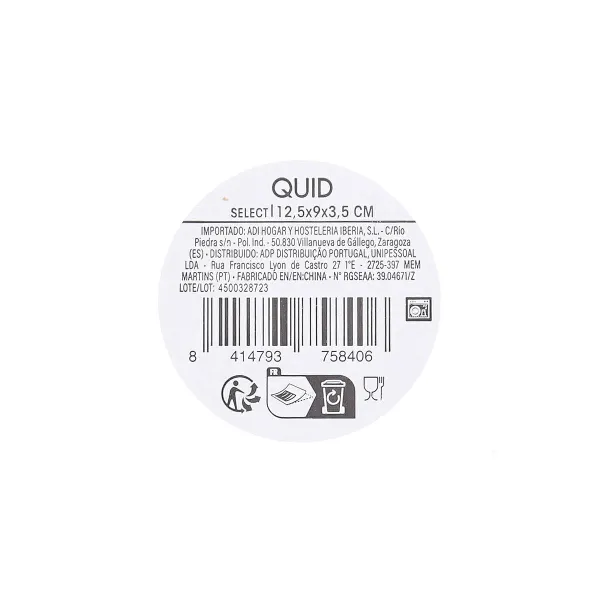 Snack tray Quid Select Vidrio Transparent 12,5 x 9 x 3,5 cm (12 Units)