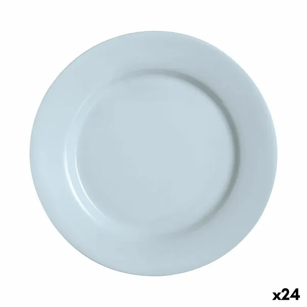 Plokščia lėkštė Luminarc Plumi Paradise Azu Mėlyna stiklas Ø 2,24 cm (24 vnt.)