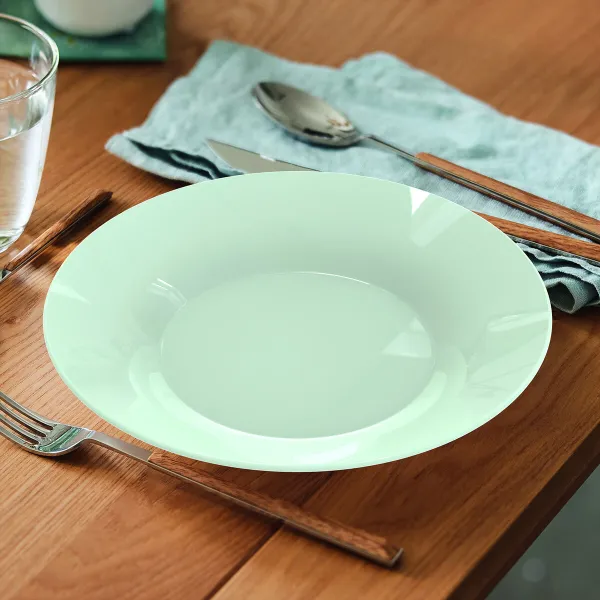 Dziļais šķīvis Luminarc Plumi Paradise Ver Zaļš Stikls Ø 22 cm (24 gb.)