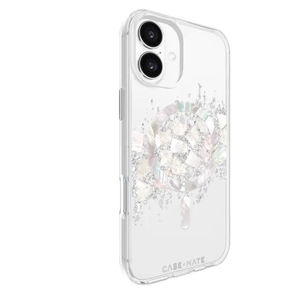 Case-Mate Karat MagSafe - Case for iPhone 16 Plus with Pearl Inlay (A Touch of Pearl)