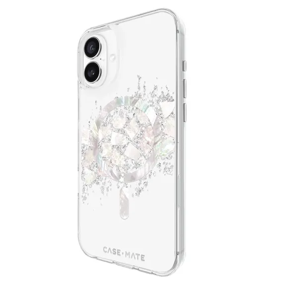 Case-Mate Karat MagSafe - Case for iPhone 16 Plus with Pearl Inlay (A Touch of Pearl)