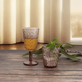 Lasi Bidasoa Agata Pinkki Lasi 300 ml (6 osaa)