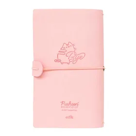 Pusheen – Leather Travel Notebook B6 (Pink)