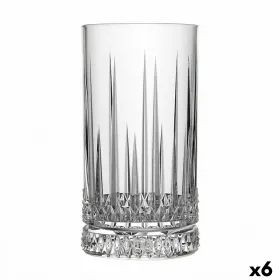 Lasi Quid Style Läpinäkyvä Lasi Raidat 460 ml (6 osaa)