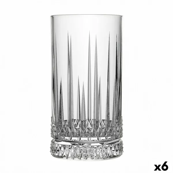 Стакан Quid Style Прозрачный Cтекло Лучи 460 ml (6 штук)