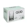 Стакан Quid Style Прозрачный Cтекло Лучи 460 ml (6 штук)