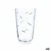 Glass for water Quid Velvet Green Glass 400 ml (12 Units)