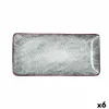 поднос для закусок Bidasoa Stela Белый 25 x 12 cm (6 штук)