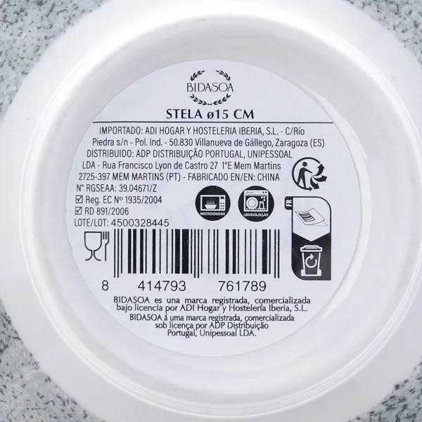 Snack Kulho Bidasoa Stela Valkoinen Keraminen (6 osaa)