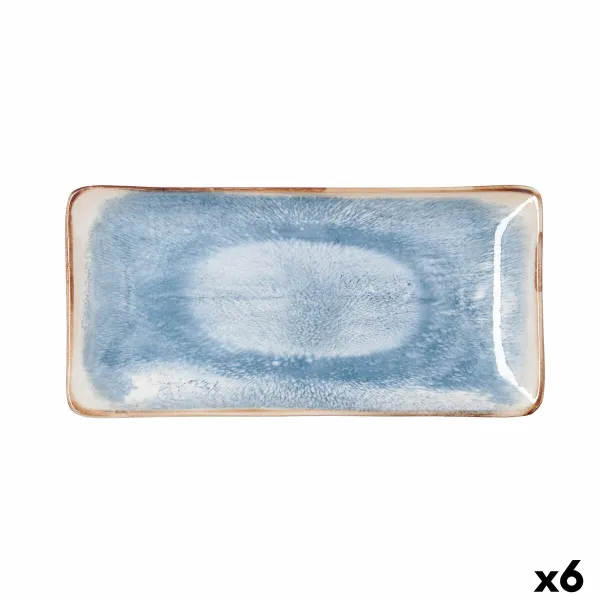 поднос для закусок Bidasoa Aura Белый 25 x 12 cm (6 штук)