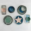 Uzkodu Bļoda Bidasoa Aura Stela Bēšs Keramika 12,5 x 11,5 x 5 cm (6 gb.)