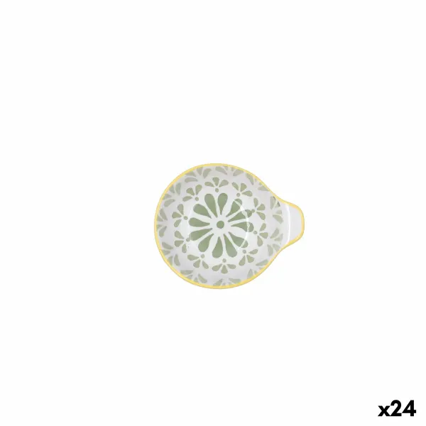 Uzkodu Bļoda Quid Velvet Zaļš Keramika 11,5 x 10 x 3,8 cm (24 gb.)