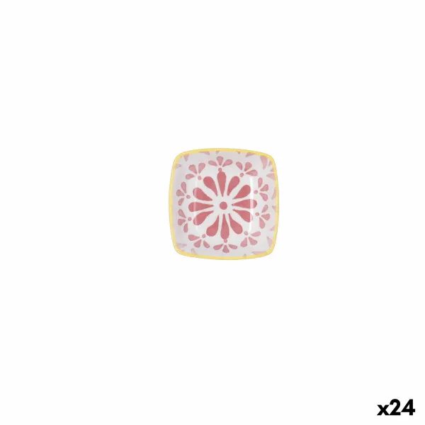 Lautanen Quid Velvet Pinkki Keraminen 9,6 x 9,6 cm (24 osaa)