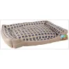 Soft bed sofa for a dog 90 x 70 x 20 cm, size XL (beige)