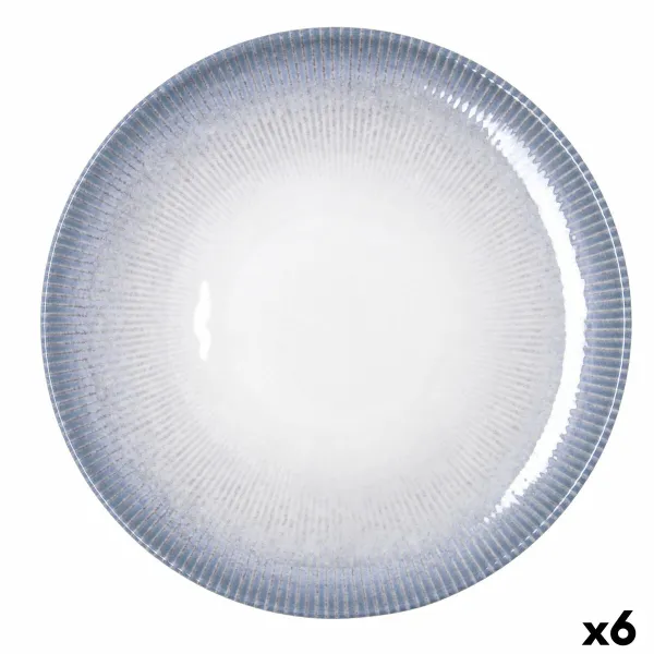 Picos lėkšte Bidasoa Lea Hydrozero Balta Keramikinis Ø 30 cm (6 vnt.)