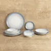 Flat Plate Bidasoa Lea Hydrozero White Ceramic Ø 27 cm (6 Units)