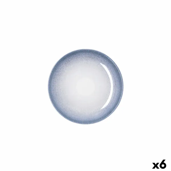 Lautanen Bidasoa Lea Hydrozero Valkoinen Keraminen Ø 15 cm Leipä (6 osaa)