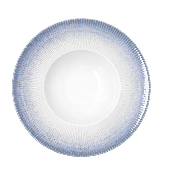 Pasta Dish Bidasoa Lea Hydrozero White Ceramic Ø 26 cm (6 Units)