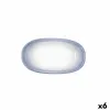 поднос для закусок Bidasoa Lea Hydrozero Белый 19 x 11 cm (6 штук)