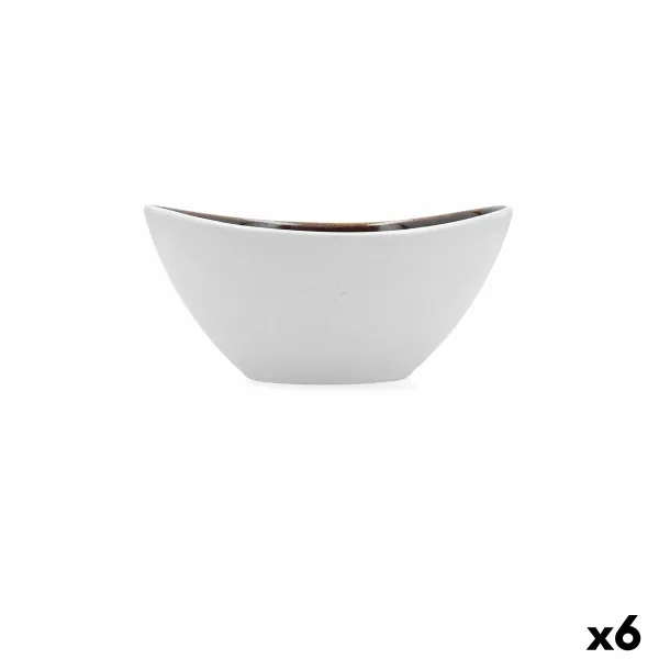 Чаш для Закусок Bidasoa Elite Коричневый Керамика 16,5 x 14 x 7,7 cm (6 штук)